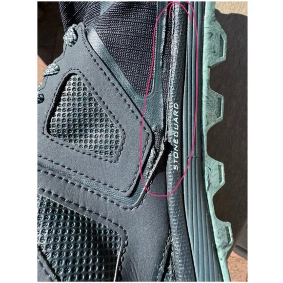 Altra Lone Peak 4.5 Women's Gray Teal Trail Hike Running Shoes Size 10 - Picture 11 of 15